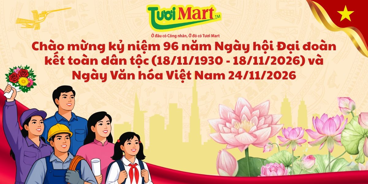 Chào mừng kỷ niệm 96 năm Ngày hội Đại đoàn kết toàn dân tộc (18/11/1930 - 18/11/2026) và Ngày Văn hóa Việt Nam 24/11/2026
